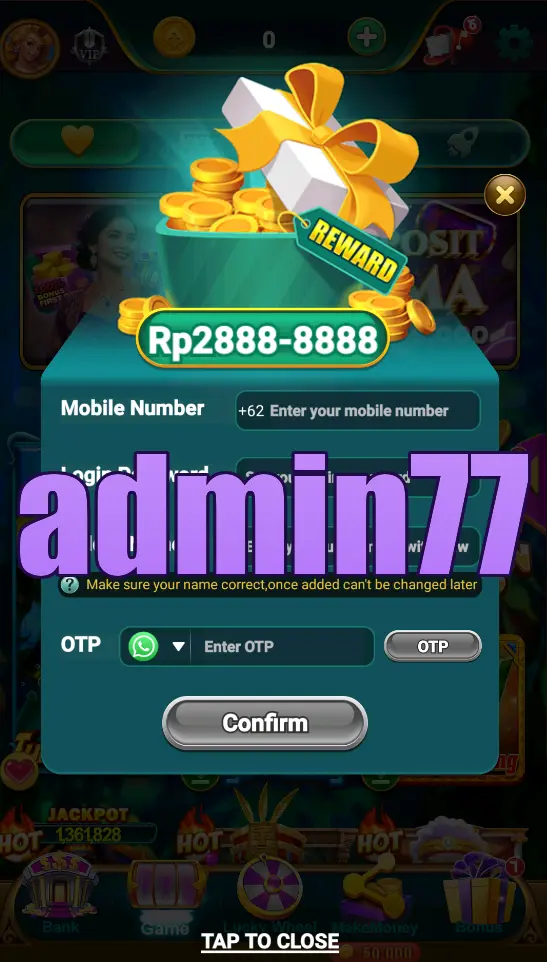 admin77 Masuk