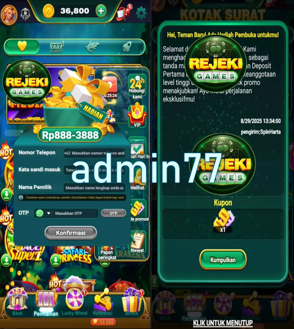 admin77 Masuk